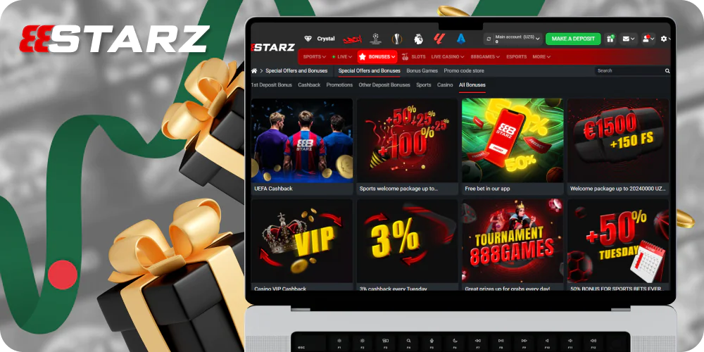Promo offers for players from Bangladesh at 888starz