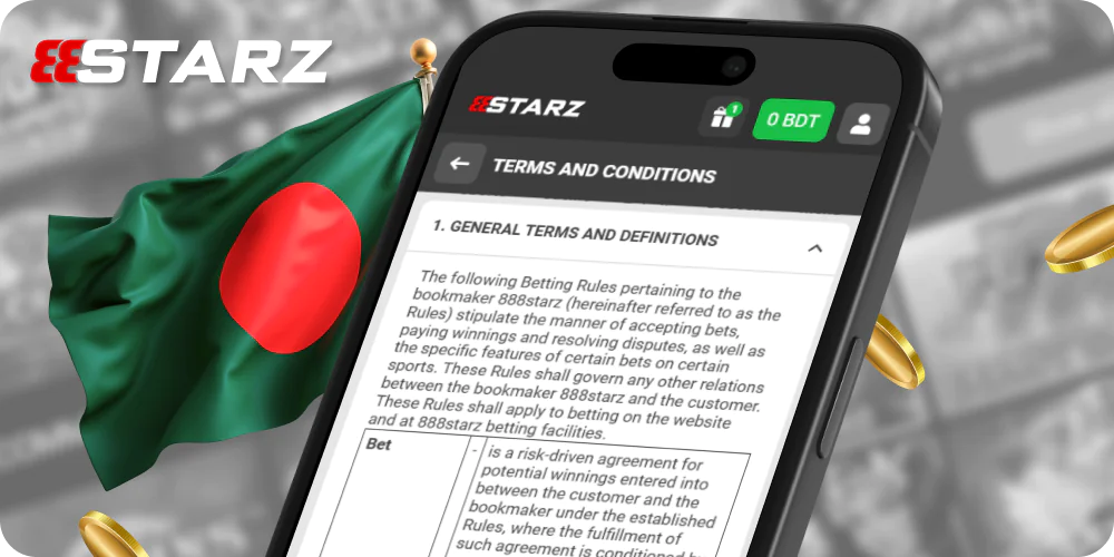 Learn about Terms of 888starz casino and sports betting platform