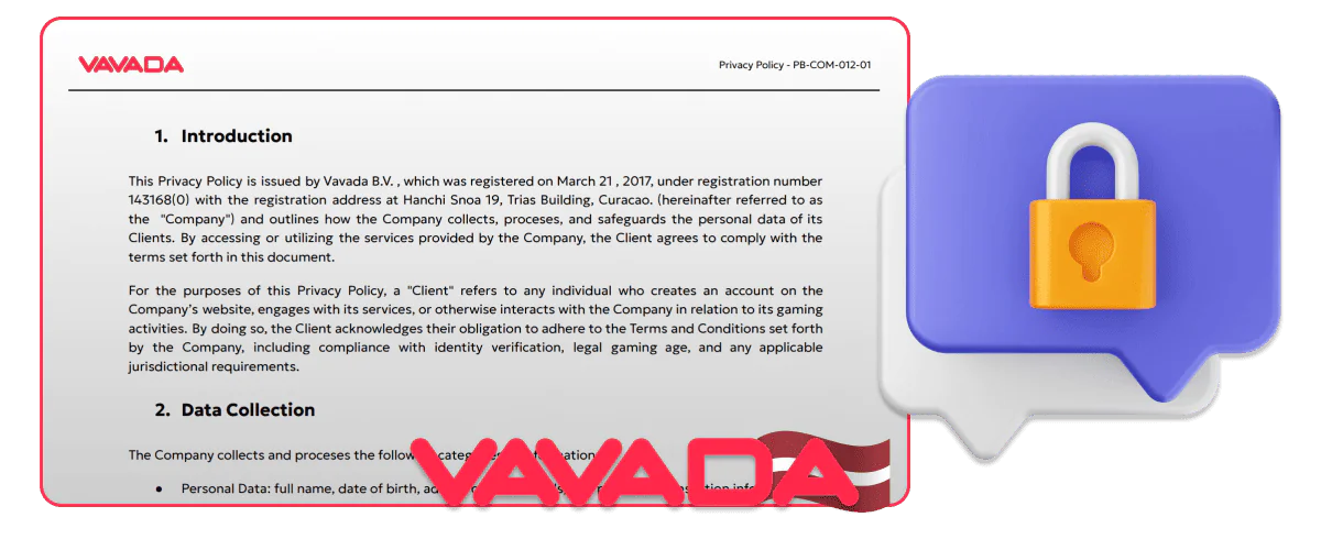 Vavada kazino privātuma politika Latvijā